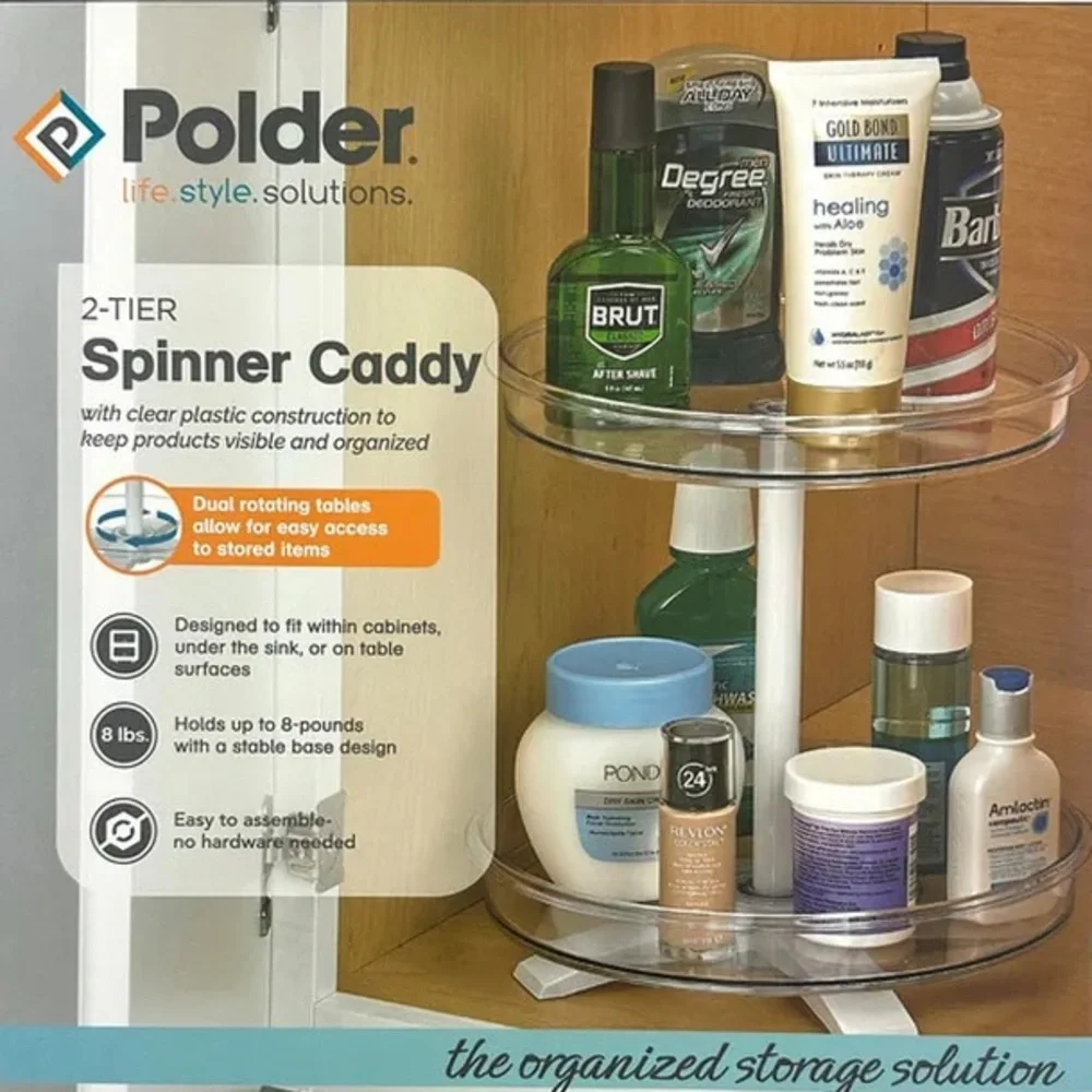 Polder 2-Tier Spinner Caddy New In Box. - Picture 3 of 4